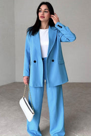 OVERSIZED BLAZER AND TROUSERS SUIT SET