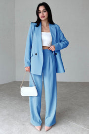 OVERSIZED BLAZER AND TROUSERS SUIT SET