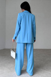 OVERSIZED BLAZER AND TROUSERS SUIT SET