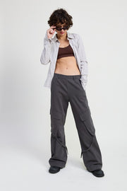 CARGO PANTS WITH POCKET DETAIL