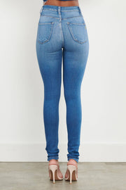 Cozy Vibrant Skinny Jeans: Medium Stone