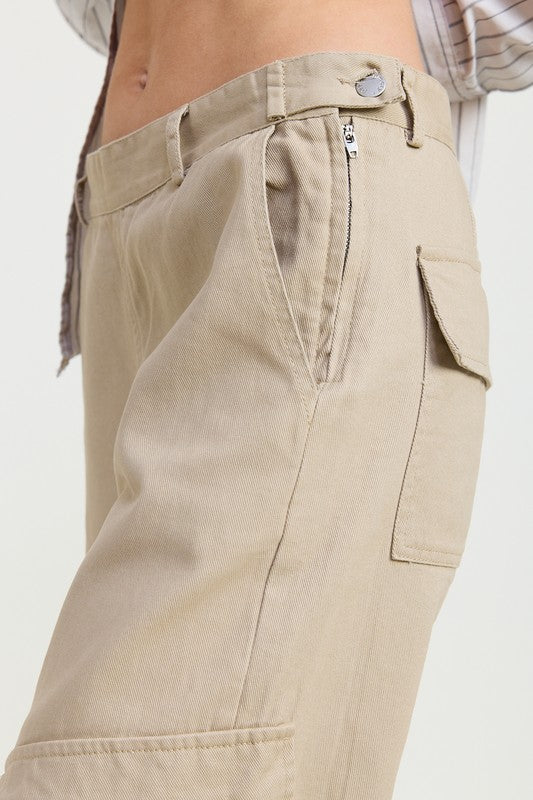 CARGO PANTS WITH POCKET DETAIL