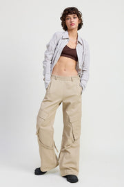 CARGO PANTS WITH POCKET DETAIL