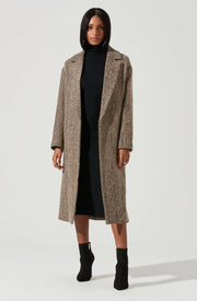 RHODES HERRINGBONE TIE WAIST COAT